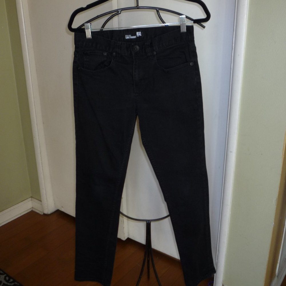 RSQ JEANS NEW YORK SLIM STRAIGHT EUC BLACK  29X32